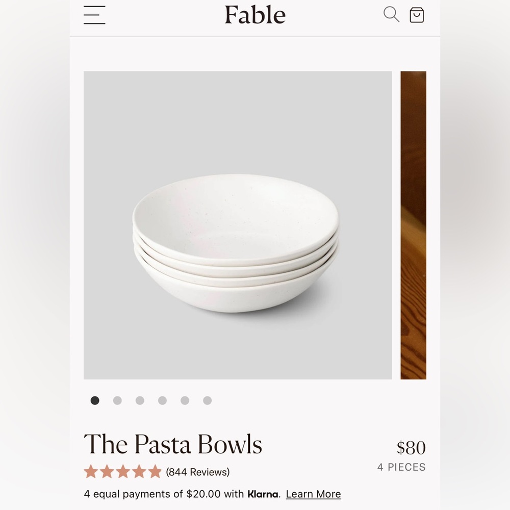 Fable - Pasta Bowls - SPECIAL EDITION WHITE